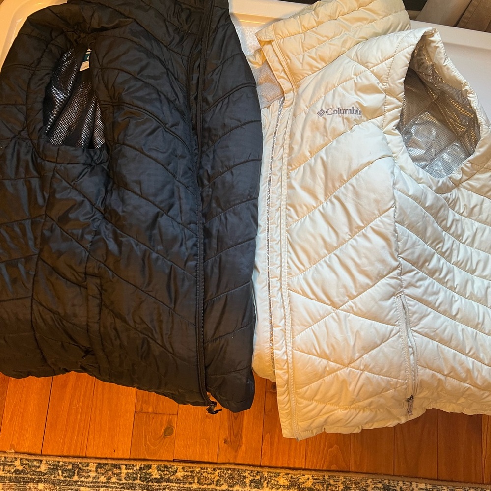 Columbia Omni-Heat Quilted Vest - Black & Red Accent